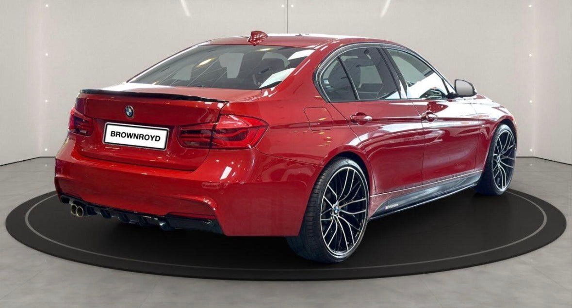 FULL AERO BODY KIT DIFFUSER 00___ IN GLOSS BLACK FOR BMW 3 SERIES F30 M SPORT 2012-2018