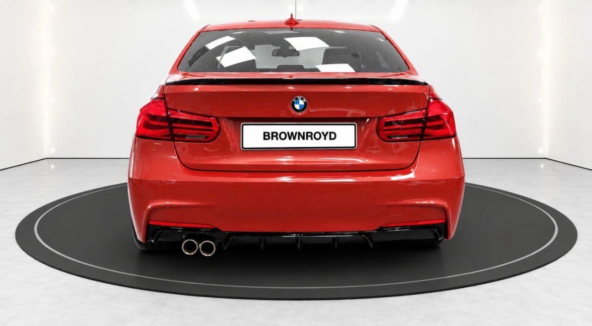 FULL AERO BODY KIT DIFFUSER 00___ IN GLOSS BLACK FOR BMW 3 SERIES F30 M SPORT 2012-2018