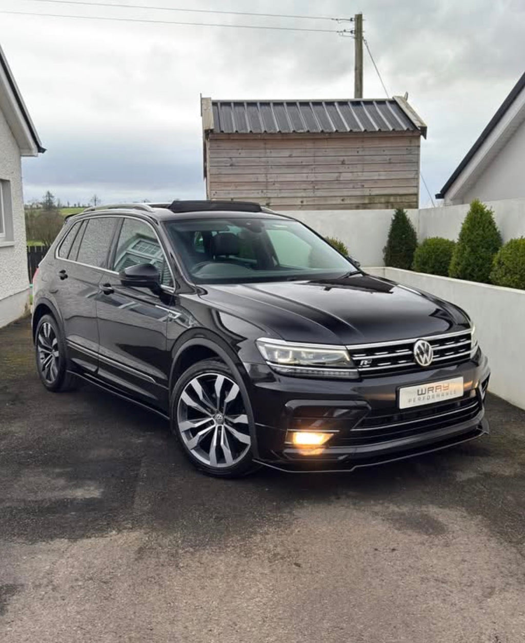 AERO BODY KIT IN GLOSS BLACK FOR VW TIGUAN MK2 R-LINE 2015-2020
